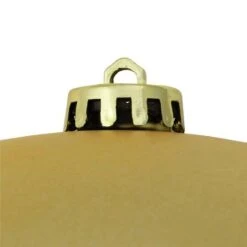 Northlight 8" Vegas Gold Matte Shatterproof Ball Ornament -Northlight Sale Store D491043S 2