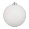 Northlight 6" Winter White Matte Shatterproof Ball Ornament