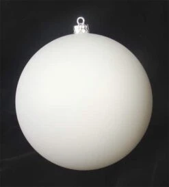 Northlight 6" Winter White Matte Shatterproof Ball Ornament -Northlight Sale Store D491045S 2
