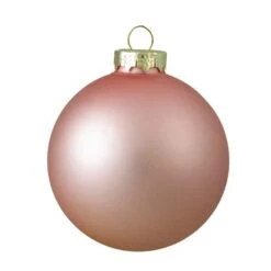 Northlight 4ct. Pink 2-Finish Glass Ball Ornaments -Northlight Sale Store D491057S 2