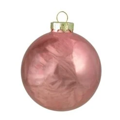 Northlight 4ct. Pink 2-Finish Glass Ball Ornaments -Northlight Sale Store D491057S 3