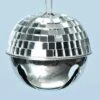 Roman Silver Ice Disco Ball Jingle Bell Metal Ball Ornament