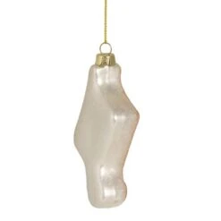 Northlight Gold & White Eighth Note Music Symbol Glass Ornament -Northlight Sale Store D491061S 14