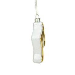 Northlight Gold & White Eighth Note Music Symbol Glass Ornament -Northlight Sale Store D491061S 2