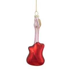 Northlight Red & Silver Bass Guitar Glass Ornament 19 Northlight Red & Silver Bass Guitar Glass Ornament -Northlight Sale Store D491062S 15