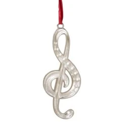Northlight Silver Plated Clef Music Note Crystal Embellished Metal Ornament -Northlight Sale Store D491064S 4