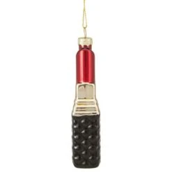 Northlight 4.5" Red Lipstick Glass Christmas Ornament -Northlight Sale Store D491074S 3