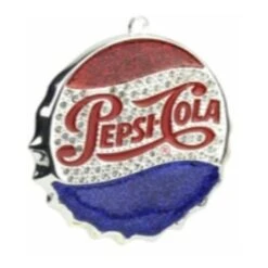 Northlight 3" Sequined & Glitter Blue & Red "PEPSI COLA" Bottle Cap Logo Christmas Ornament -Northlight Sale Store D491086S 13