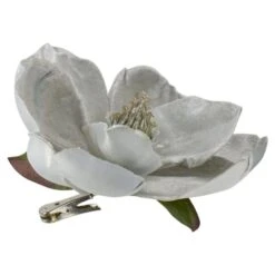 Northlight 7" Gray Magnolia Clip-On Christmas Ornament -Northlight Sale Store D491088S 2