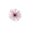 7" Glitter Fuchsia Pink Daisy Christmas Ornament