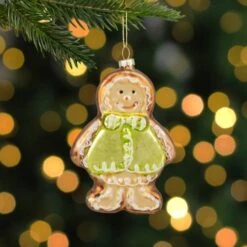 Northlight 4.5" Bronze & Brown Glass Gingerbread Christmas Ornament 16 Northlight 4.5" Bronze & Brown Glass Gingerbread Christmas Ornament -Northlight Sale Store D491094S 12