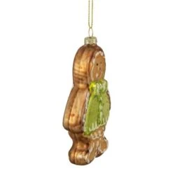 Northlight 4.5" Bronze & Brown Glass Gingerbread Christmas Ornament 18 Northlight 4.5" Bronze & Brown Glass Gingerbread Christmas Ornament -Northlight Sale Store D491094S 14