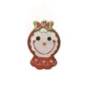 Northlight 8.5" GlitteredRed & Green Shatterproof Gingerbread Girl Christmas Ornament