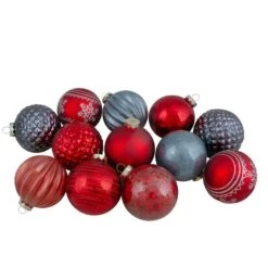Northlight 12ct. 3" Red & Blue Finnial & Glass Ball Christmas Ornaments 7 Northlight 12ct. 3" Red & Blue Finnial & Glass Ball Christmas Ornaments -Northlight Sale Store D491100S 11