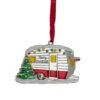 Northlight Silver Plated Camper Crystal Embellished Ornament