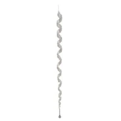 27" Clear Elegant Spiral Winter Icicle Drop Ornament