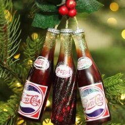Northlight Trio Of Pepsi Cola Bottles Ornament -Northlight Sale Store D491111S 3