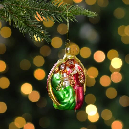 Northlight Holy Family Glass Nativity Ornament 7 Northlight Holy Family Glass Nativity Ornament - Image 7