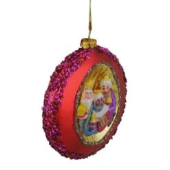 Northlight 4" Three Wise Men Sequin Glass Disc Ornament -Northlight Sale Store D491119S 4