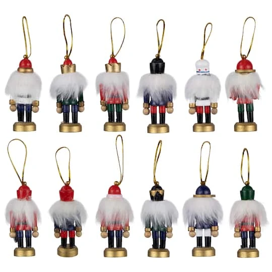 Northlight 12ct. 3.25" Multicolor Nutcracker Wood Ornaments 9 Northlight 12ct. 3.25" Multicolor Nutcracker Wood Ornaments - Image 9