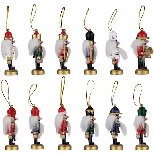 Northlight 12ct. 3.25" Multicolor Nutcracker Wood Ornaments 4 Northlight 12ct. 3.25" Multicolor Nutcracker Wood Ornaments - Image 4