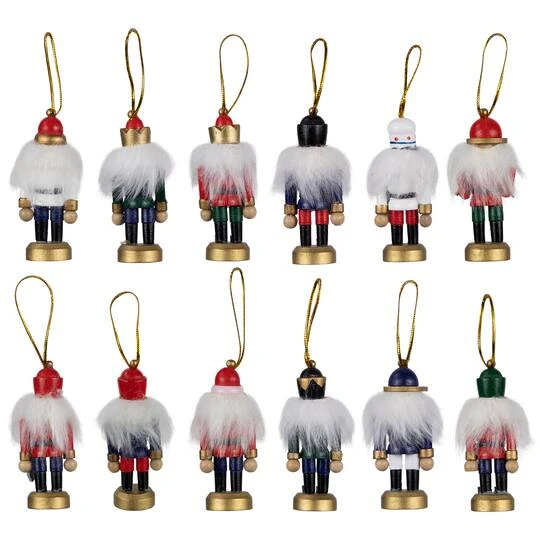 Northlight 12ct. 3.25" Multicolor Nutcracker Wood Ornaments 5 Northlight 12ct. 3.25" Multicolor Nutcracker Wood Ornaments - Image 5