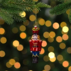 Northlight 5.5" Shiny Red Nutcracker Soldier Glass Ornament -Northlight Sale Store D491123S 2