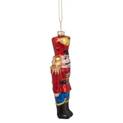 Northlight 5.5" Shiny Red Nutcracker Soldier Glass Ornament -Northlight Sale Store D491123S 3
