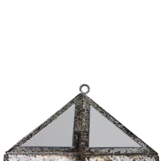 Northlight 10.5" Silver And Clear Mirrored Geometric Framed Drop Ornament 4 Northlight 10.5" Silver And Clear Mirrored Geometric Framed Drop Ornament - Image 4