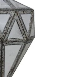 Northlight 5.5" Silver And Clear Mirrored Framed Geometric Drop Ornament 8 Northlight 5.5" Silver And Clear Mirrored Framed Geometric Drop Ornament -Northlight Sale Store D491136S 3