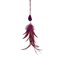 Northlight Red Feather And Gemstone Pendant Ornament -Northlight Sale Store D491137S 2