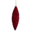 Northlight Matte Red Pine Cone Glass Ornament