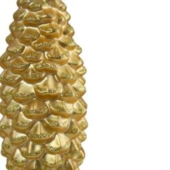 Northlight Matte Gold Pine Cone Glass Ornament -Northlight Sale Store D491141S 2