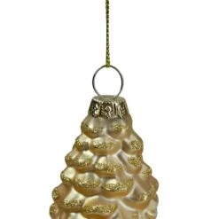 Northlight Matte Gold Pine Cone Glass Ornament -Northlight Sale Store D491141S 3
