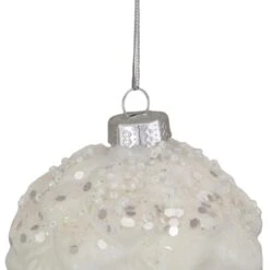 Northlight 3.5" Silver Frosted Pine Cone Glass Christmas Ornament -Northlight Sale Store D491145S 14