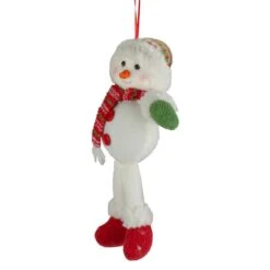 Northlight 13" Jolly Smiling Plush Snowman Hanging Christmas Ornament -Northlight Sale Store D491158S 3