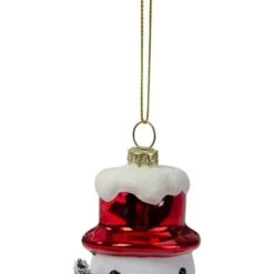 Northlight 5.5" White & Red Glass Snowman Christmas Ornament -Northlight Sale Store D491161S 16