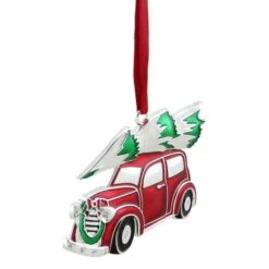 Northlight 3" Red & White Car With Tree Christmas Ornament -Northlight Sale Store D491168S 2