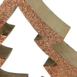 Northlight 7" Brown Glittered Cutout Christmas Tree Ornament -Northlight Sale Store D491180S 3