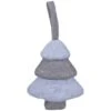 Northlight 6" Gray & Blue Felt Christmas Tree Ornament