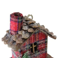 Northlight 4" Frosted & Glittered Red & Brown Plaid Country Cabin Christmas Ornament -Northlight Sale Store D491185S 3