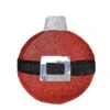 Northlight 17.25" Pre-Lit Red & Black Christmas Ball Ornament Wall Décor