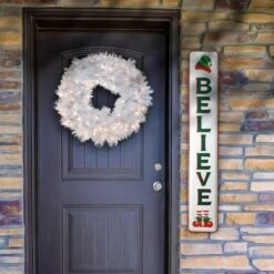 47" Believe Vertical Holiday Wall Sign -Northlight Sale Store D491266S 2