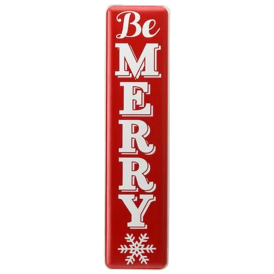31" Be Merry Holiday Wall Sign 1 31" Be Merry Holiday Wall Sign