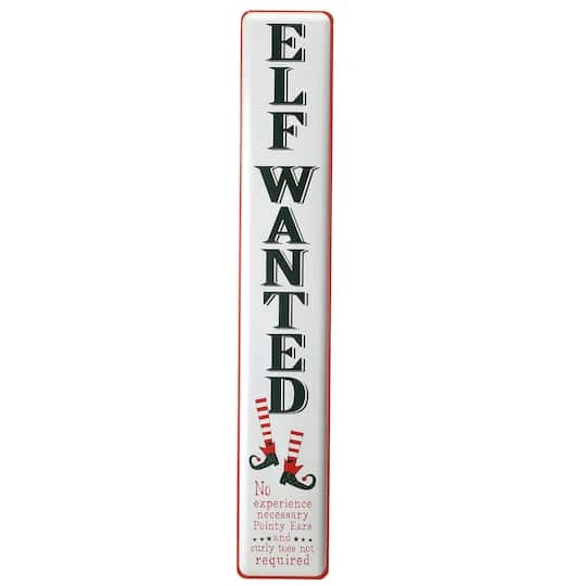 47" Elf Wanted Wall Sign 1 47" Elf Wanted Wall Sign