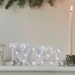 Northlight 17" White Noel LED Christmas Marquee Wall Sign -Northlight Sale Store D491423S 1