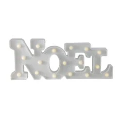 Northlight 17" White Noel LED Christmas Marquee Wall Sign