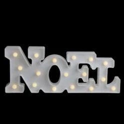 Northlight 17" White Noel LED Christmas Marquee Wall Sign -Northlight Sale Store D491423S 3
