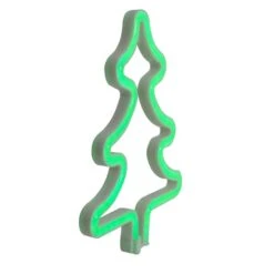 Northlight 9.5" Green Neon LED Christmas Tree Window Silhouette -Northlight Sale Store D491424S 3