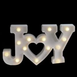 Northlight 12.75" White Joy LED Christmas Marquee Wall Sign -Northlight Sale Store D491425S 3